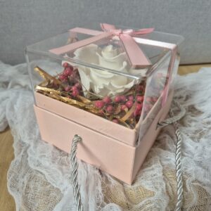 Örökrózsás plexi box