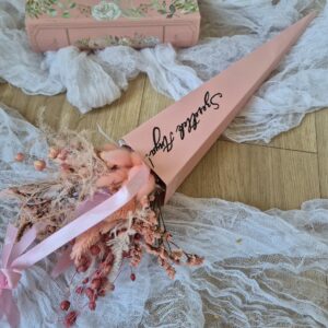 Mini csokor papírtáskában